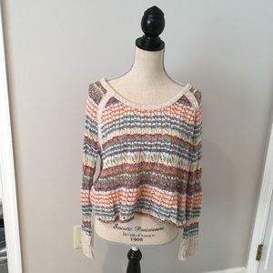 Free People Lost in the Forest Striped Sweater